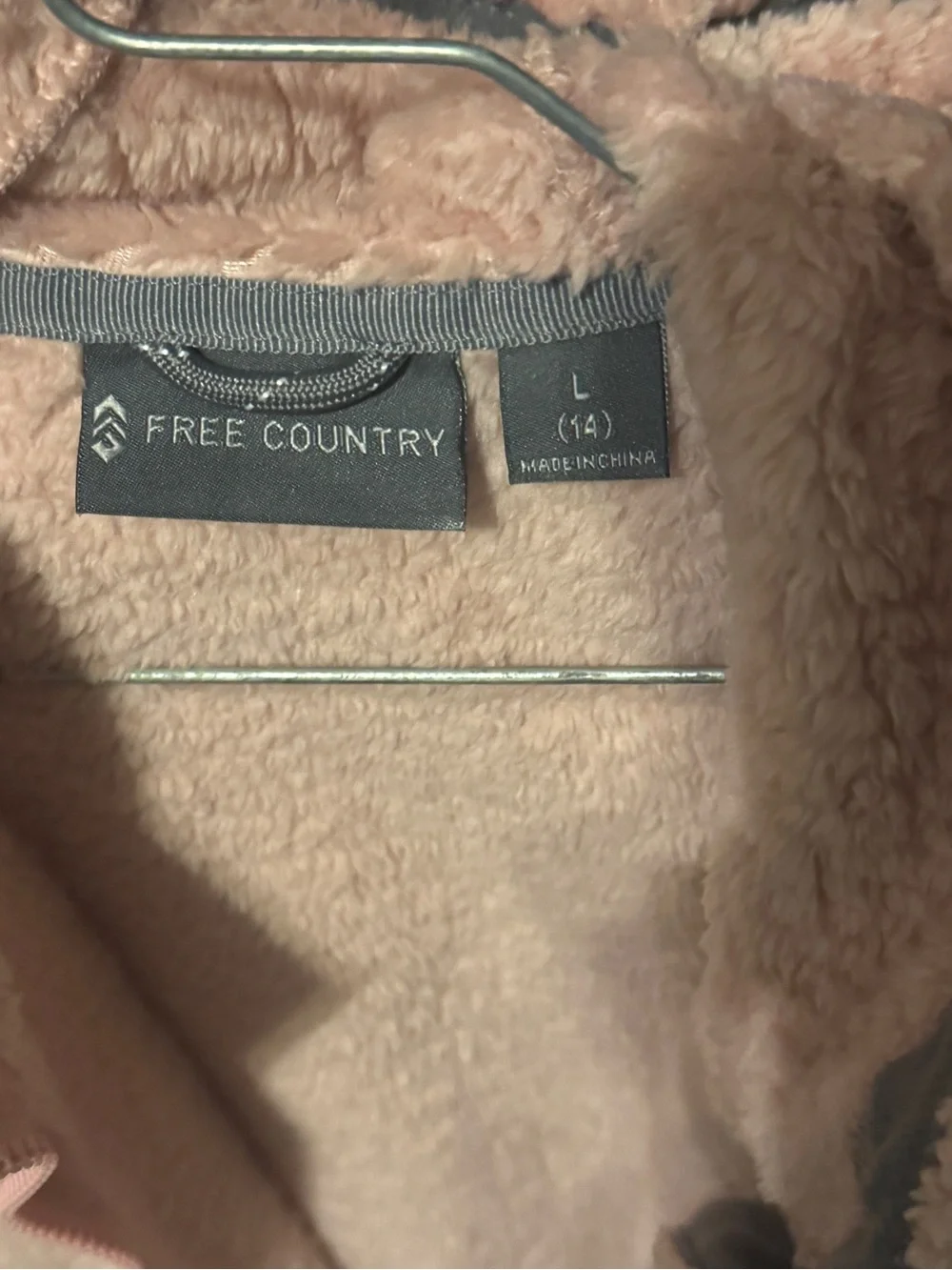 Free Country Soft Zip-Up Hoodie in Blush